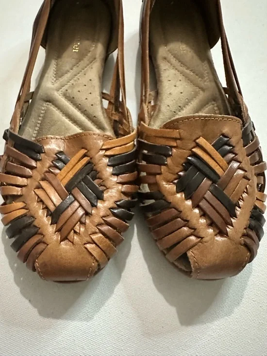 Naturalizer Gobi Huarache Leather Woven Flats Multicolour Size 7.5 Women’s - Picture 4 of 8